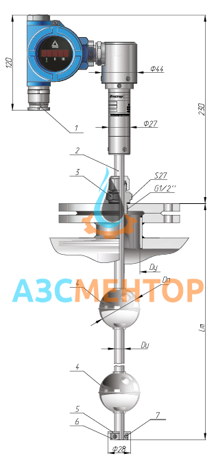 Емкостной уровнемер схема