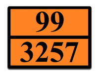 Оранжевая табличка опасный груз 99-3257 (битум)